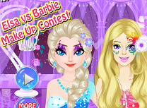 Elsa Vs Barbie Concurs de Machiaj