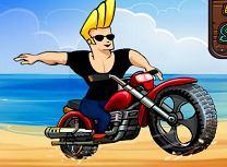 Johnny Bravo cu Motocicleta