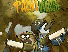 Mordecai si Rigby - Paintball