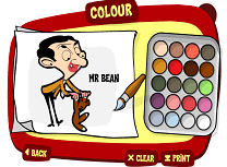 Mr Bean de Colorat