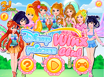 Printesele Disney in Clubul Winx