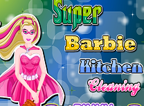 Super Barbie Curatenie in Bucatarie