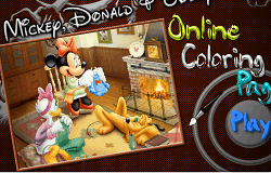 Coloreaza cu Mickey