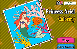 Coloreaz-o pe Ariel