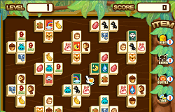 Mahjong cu Animale Numere si Fructe