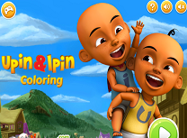 Upin si Ipin Coloring de Colorat