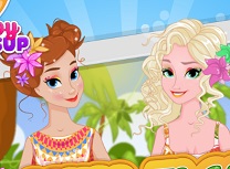 Anna si Elsa Vacanta Tropicala