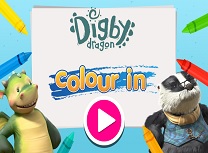Digby Dragon Colour In
