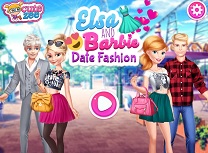 Elsa si Barbie Fashion de Intalnire