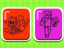 Mineblox de Colorat pentru Copii