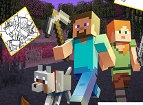 Minecraft Carte de Colorat