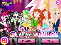 Monstrii vs Printese Disney Provocare Instagram