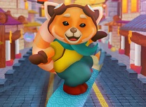 Panda Rosu Surfer