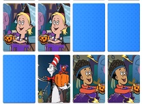 Pisica din Palarie Memorie de Halloween