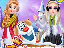 Printese si Olaf Stil de Iarna